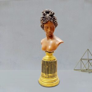 REGAL HOMEWARE Freya Norse Goddess of Love Resin Figurine, Greek Sculpture for Home Decor and Collectible Figurine for Office Bookshelf Art Decor, Retro Accent Gift, Brown